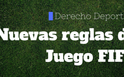 Nuevas reglas de Juego FIFA