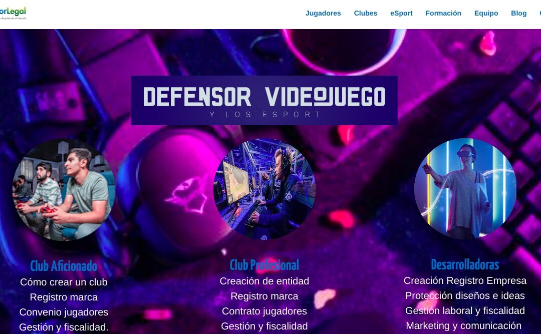 BIENVENIDA ESPORT Y VIDEOJUEGOS A DEPORLEGAL